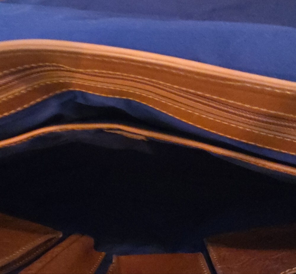 Dooney & Bourke Chestnut Brown Leather Work Tote - Picture 10 of 13